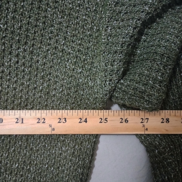 True Craft Green Knit Sweater Women's Sz XL Cozy Cottagecore Modest - Picture 3 of 5